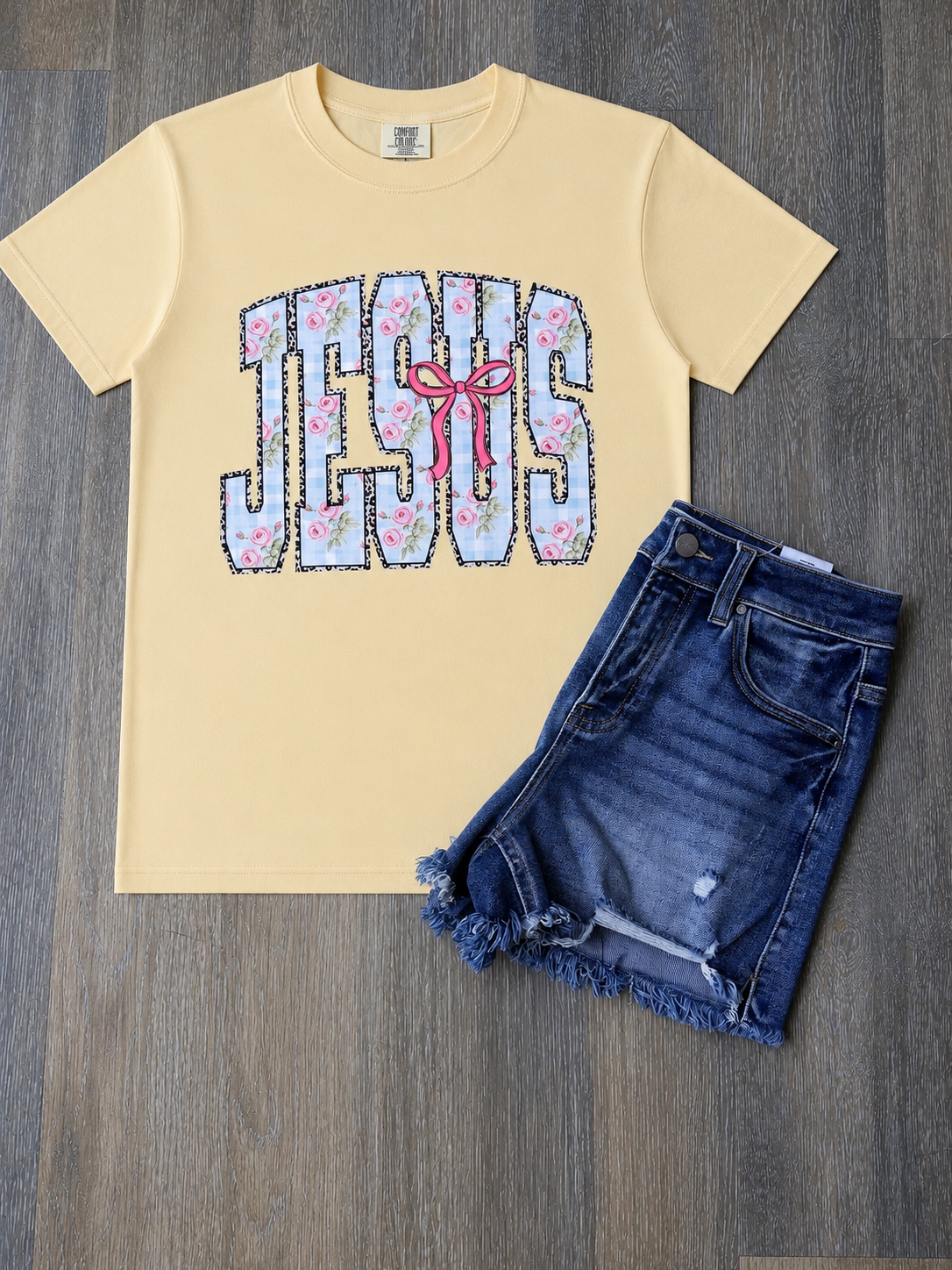 Jesus printed graphic tee