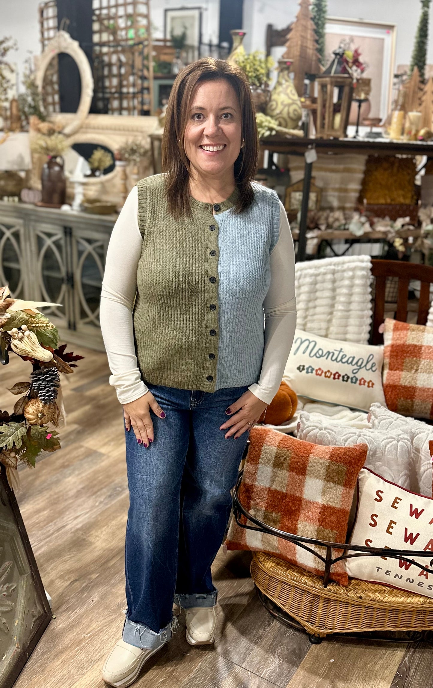 Split Personality Sweater Vest