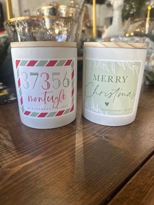 Custom Christmas Candles
