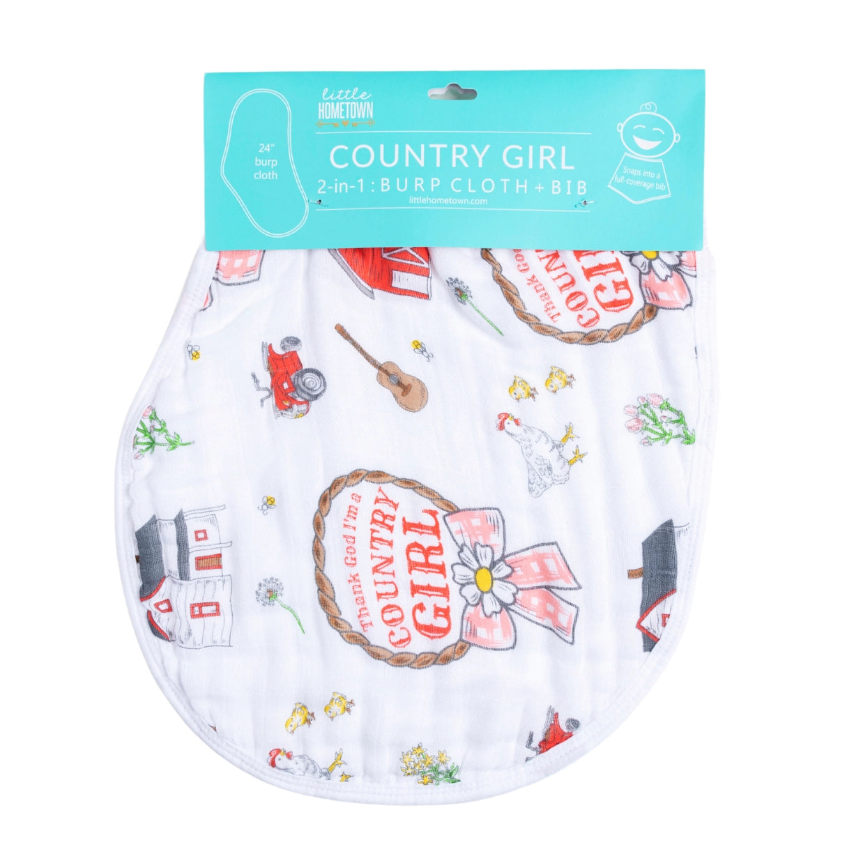 Little Hometown Burp Cloth/Bib