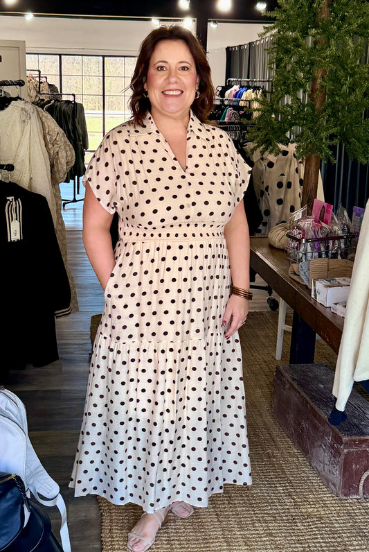 Cream & Cocoa Dot Dress
