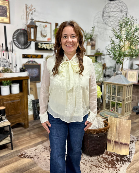 Pretty Pin-tuck Top