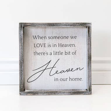 HEAVEN IN OUR HOME SIGN