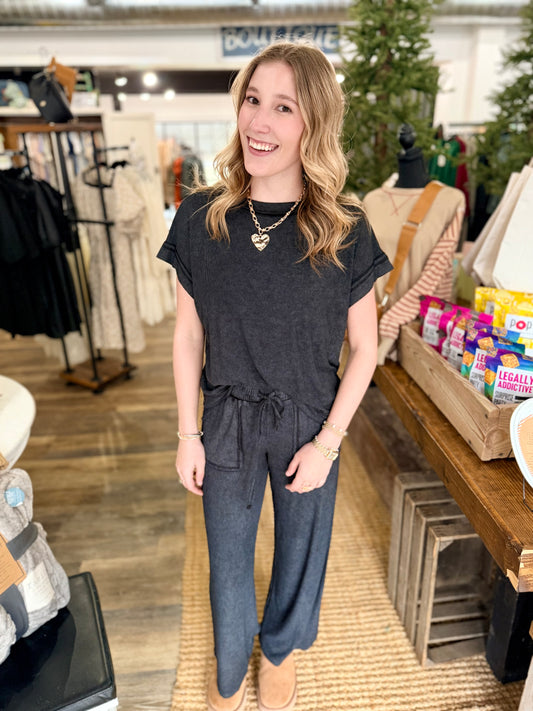 Ribbed Acid Wash Set