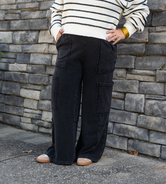 Mineral Wash Cargo Pants