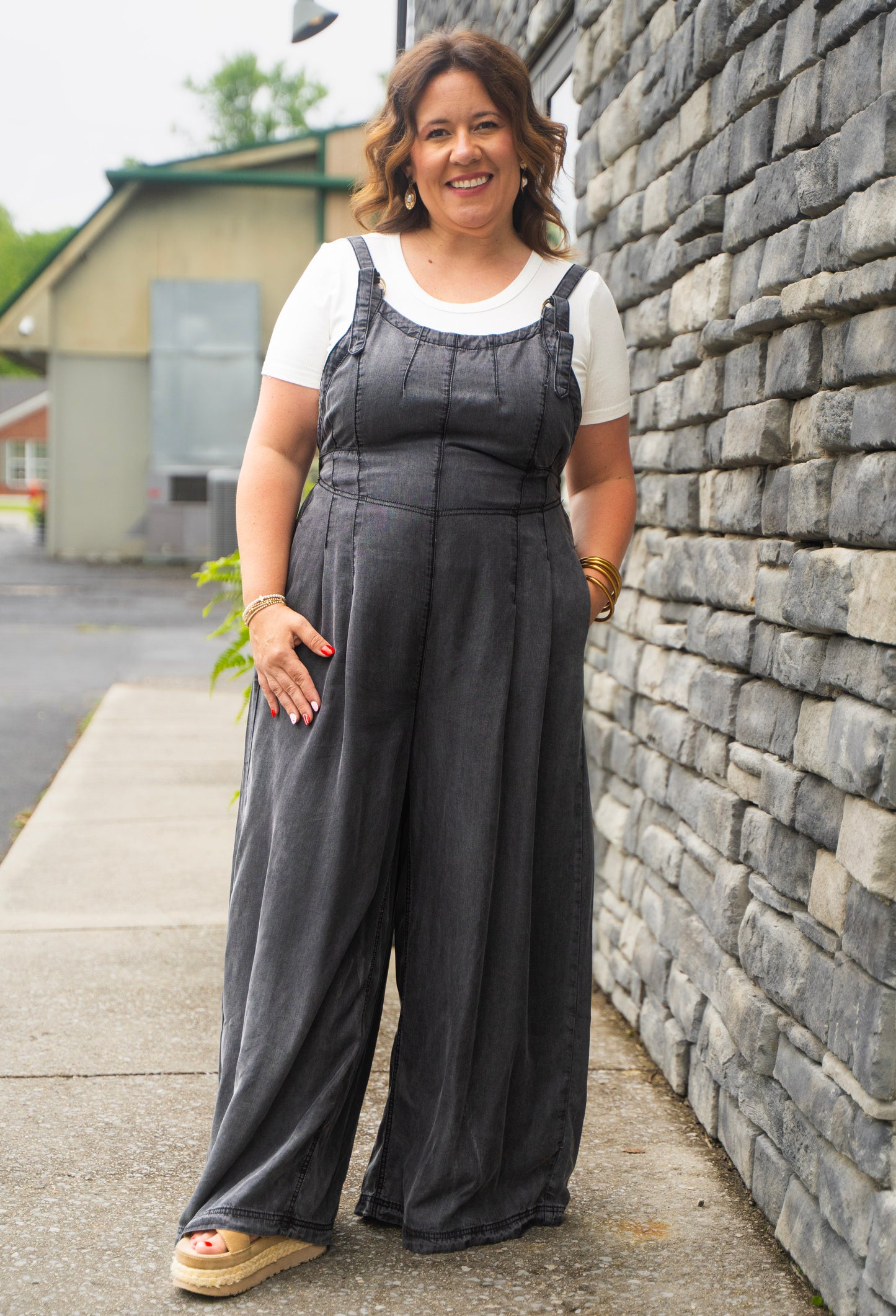 Ribbed Round Neck Top