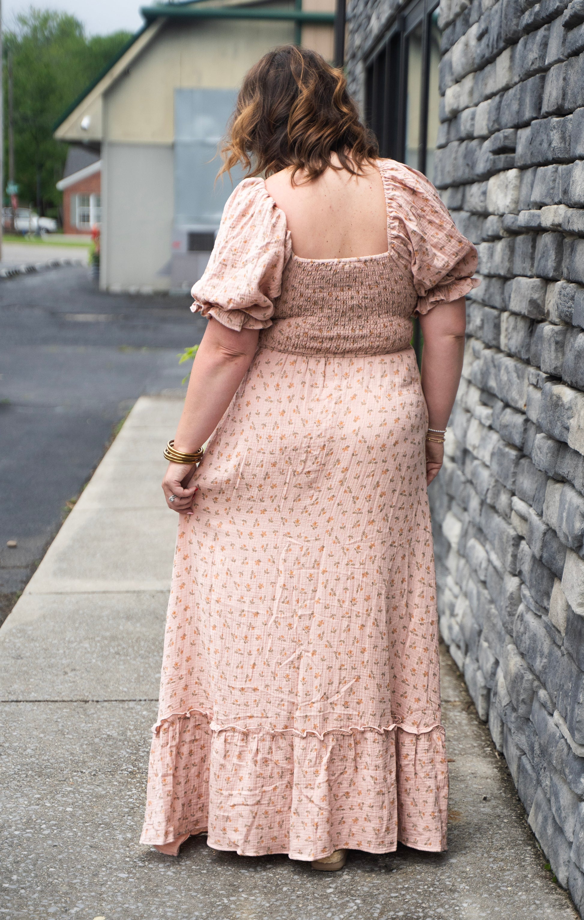 Floral Mauve Maxi Dress – The Whimsy Willow Co