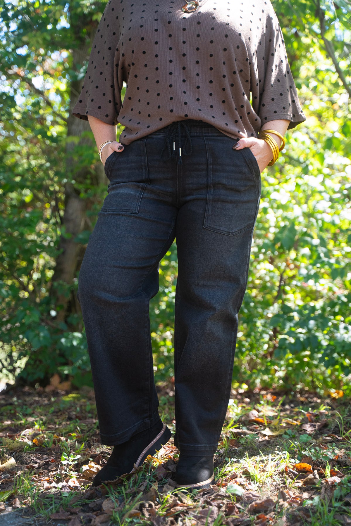 Drawn In Denim Black Jeans