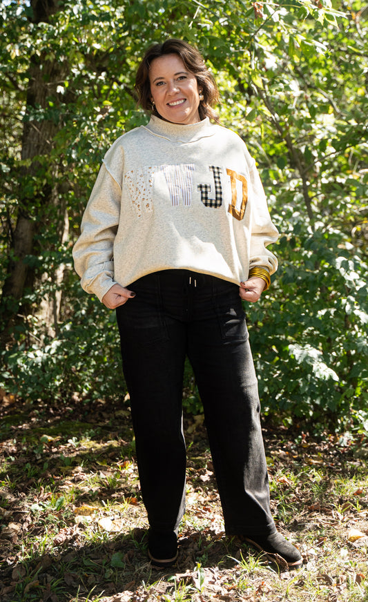WWJD Mock Neck Sweatshirt