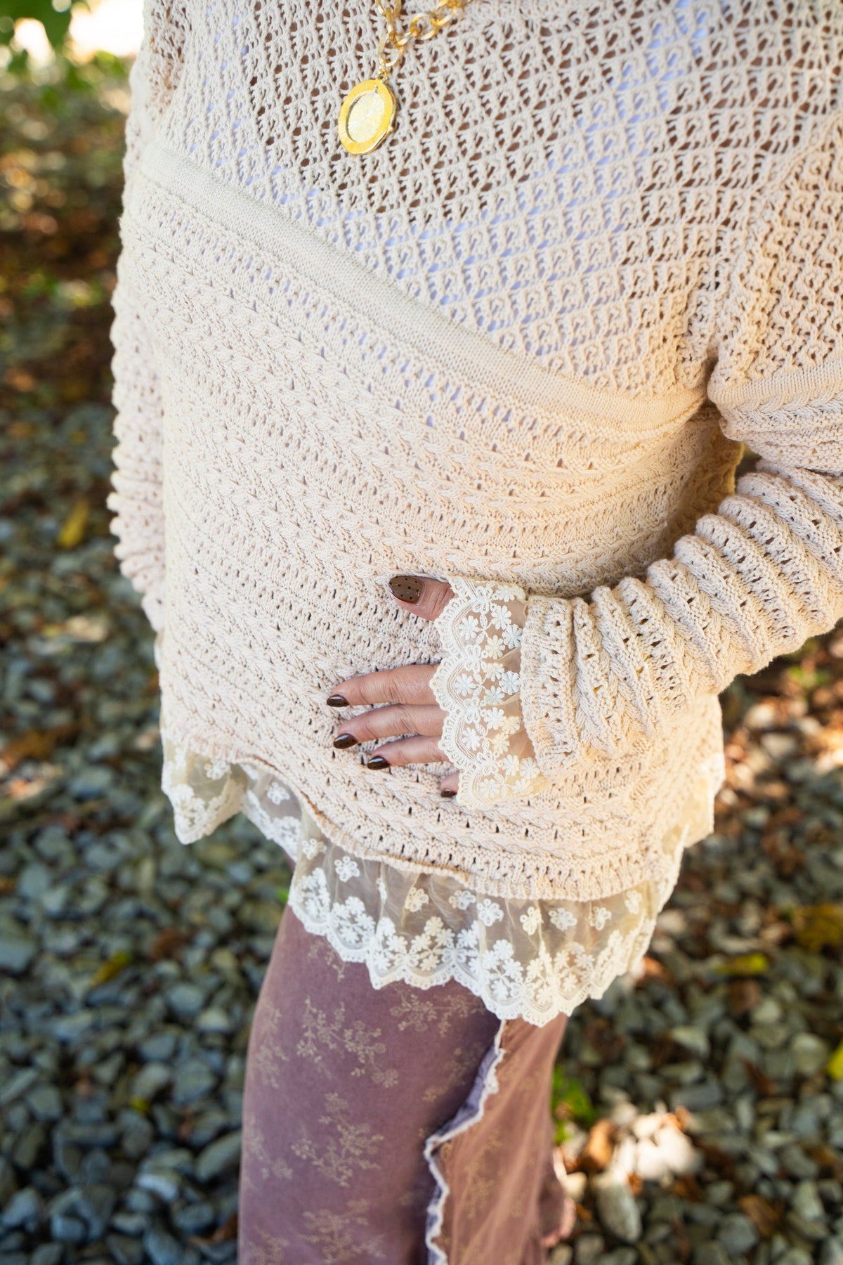 Lakelynn Lace Sweater