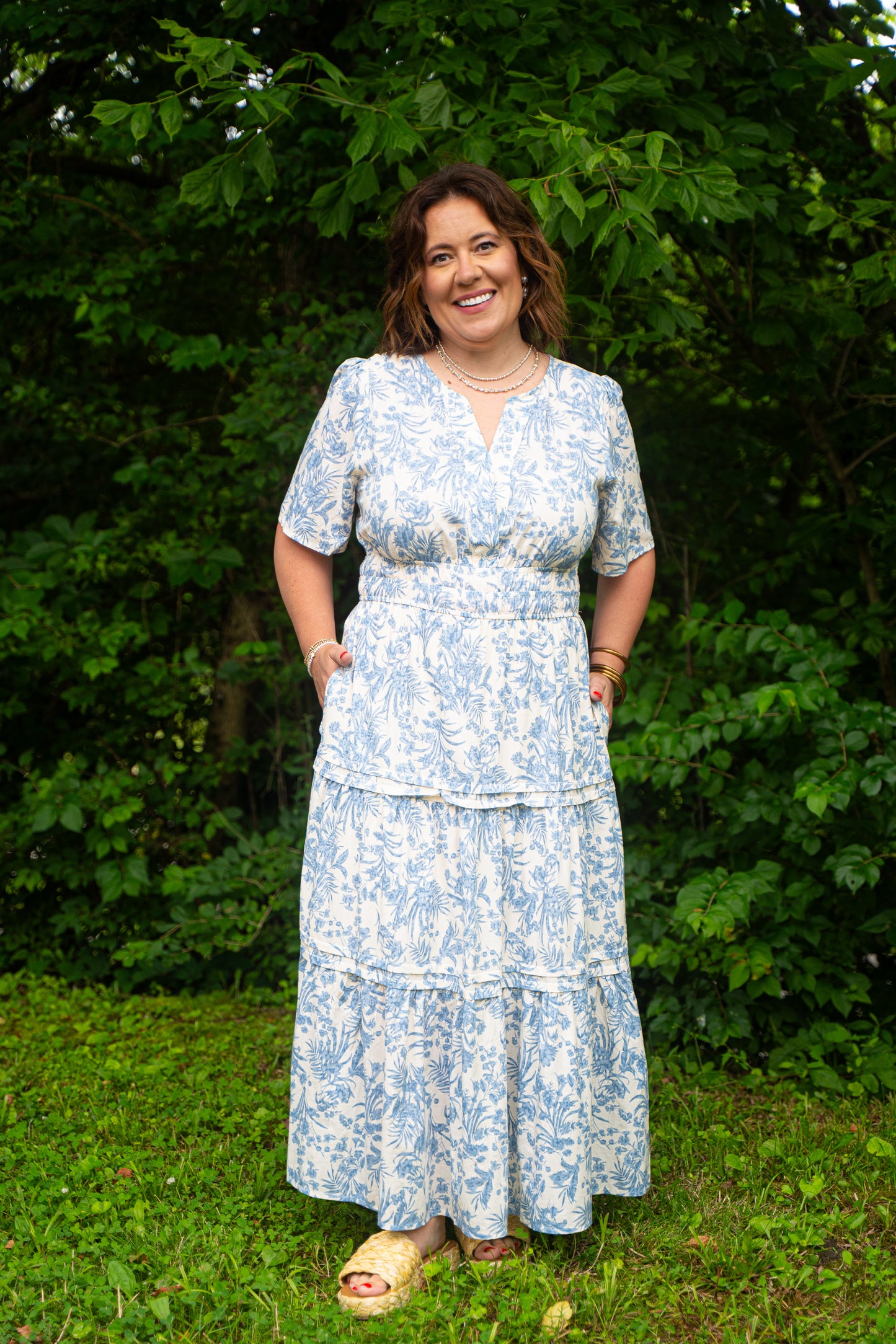 maxi dress, long, floral, plus size, short sleeve