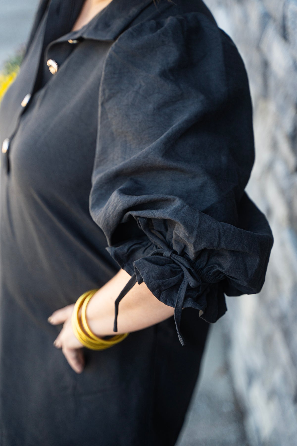 Sophisticate in Black Dress