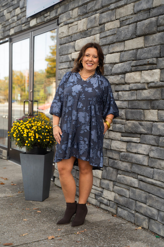 Midnight Velvet Babydoll Dress