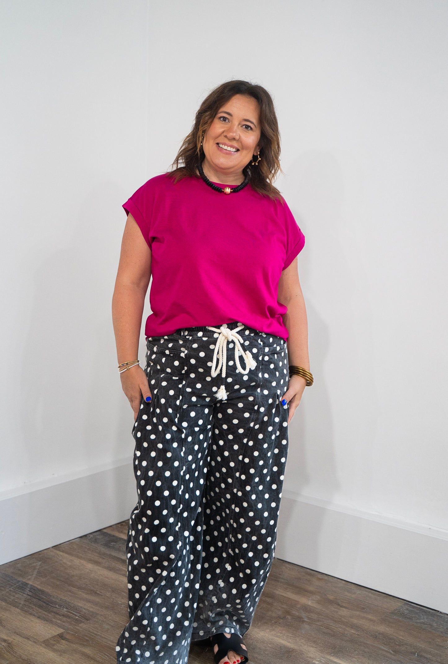 Polkadot Barrel Pants