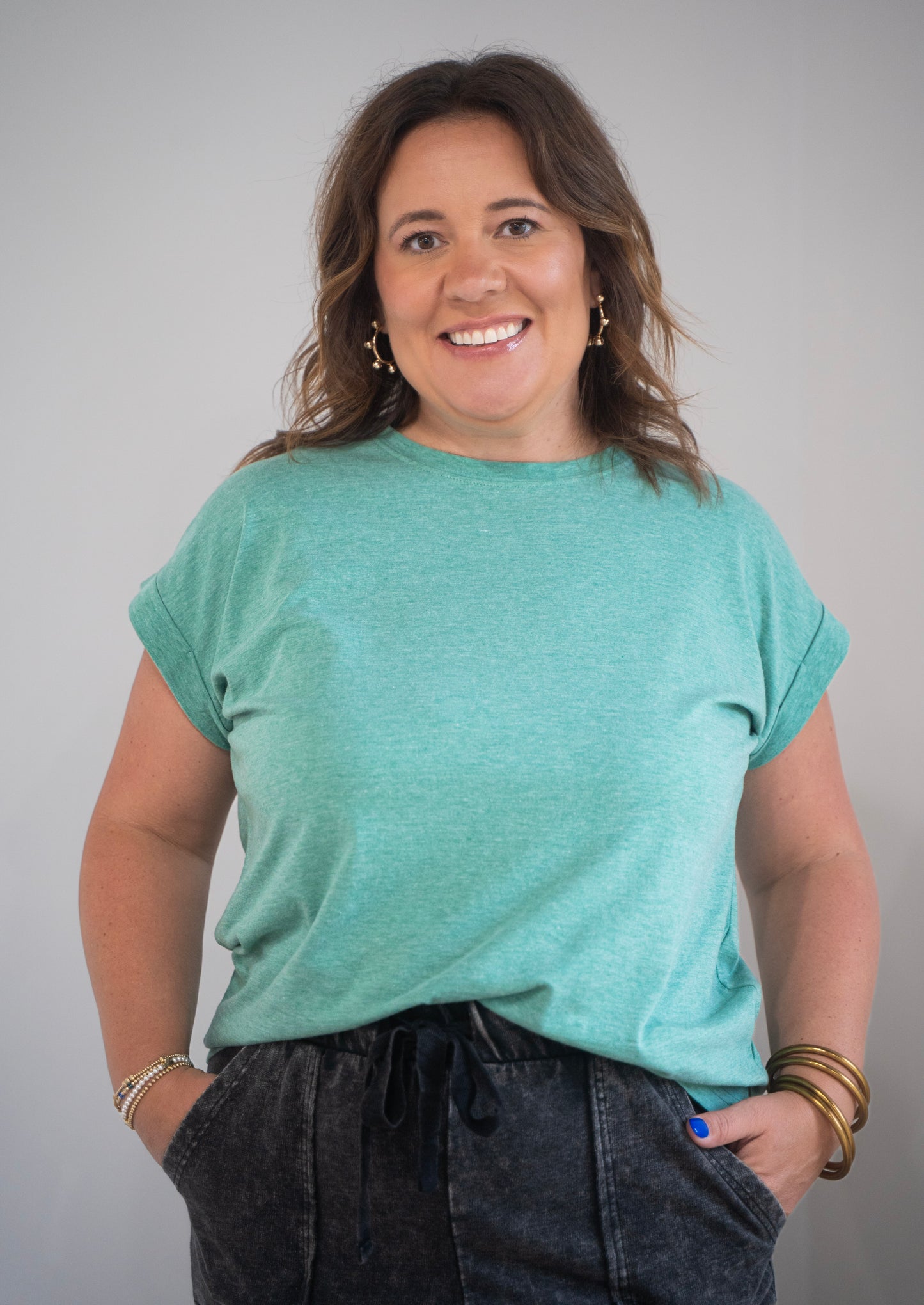 Folded Short Sleeve top