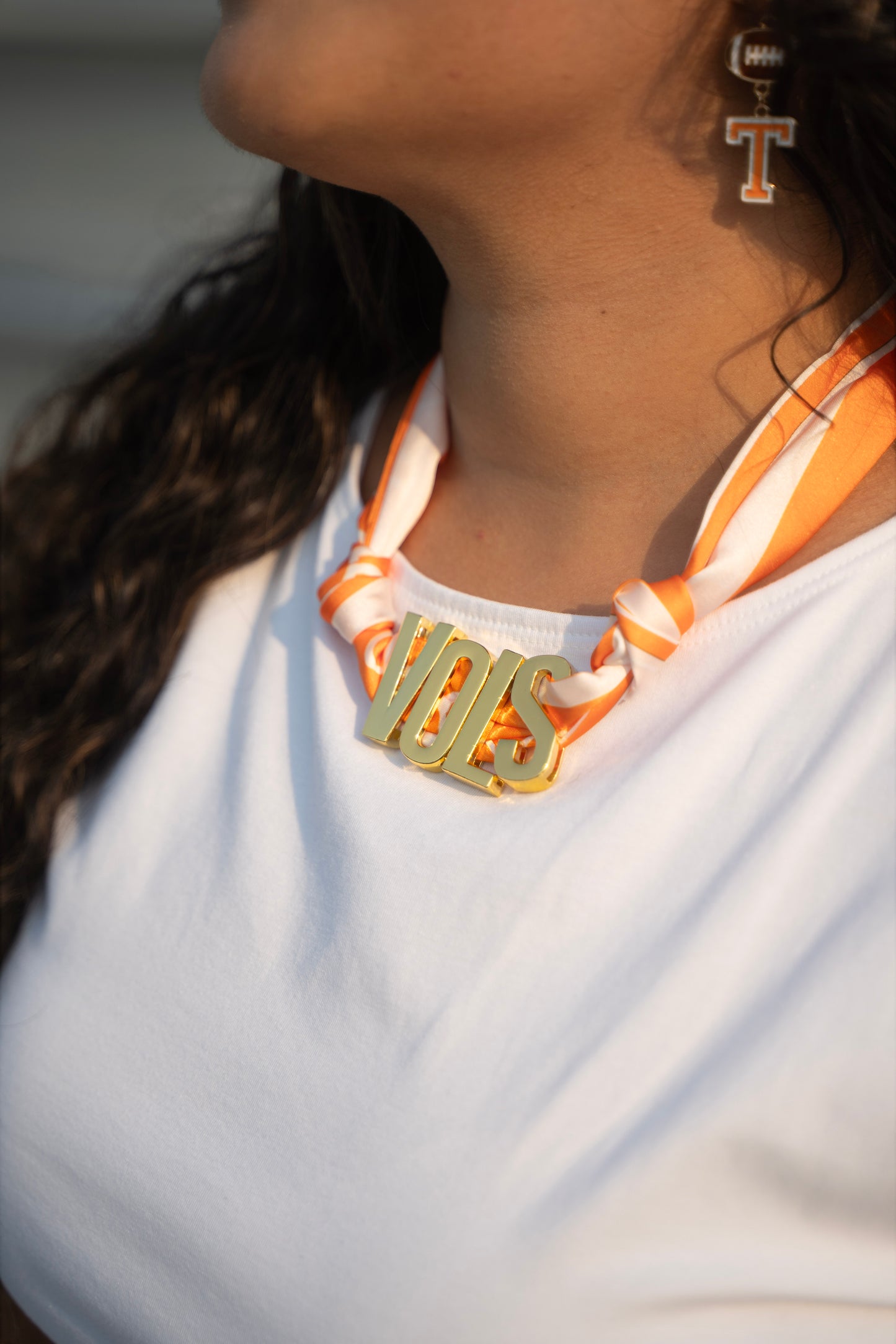 Gameday Vols Scarf Necklace