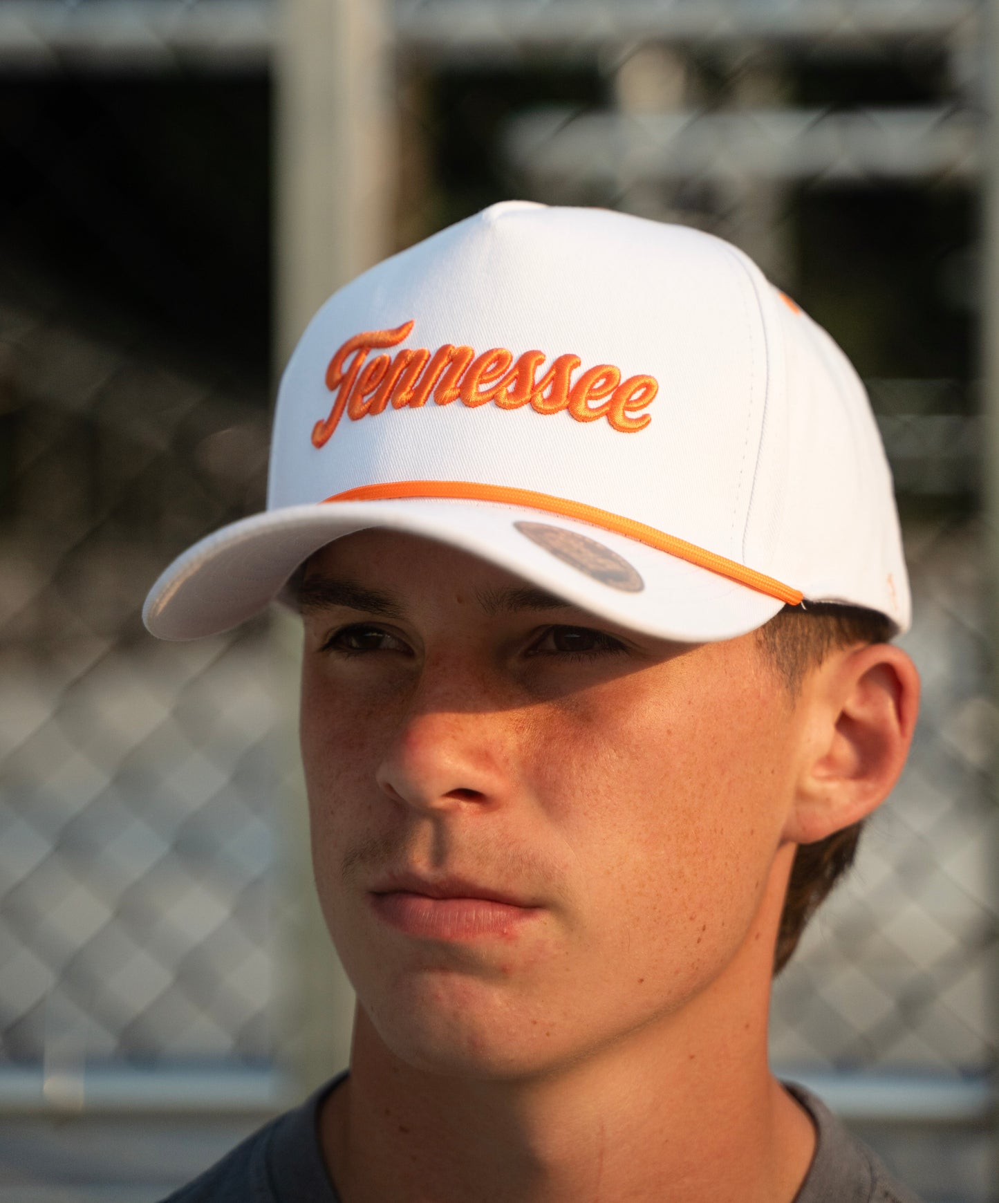 Tennessee White Script Stadium Hat