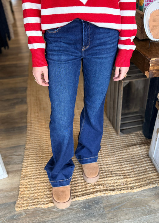 Mid Rise Flare Monica Jeans
