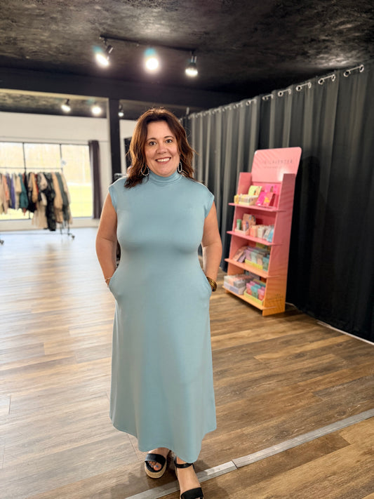 Cap Sleeve and Sleek Dress