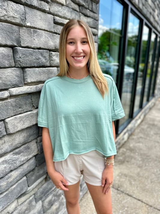 Eco Oversized Crop Top