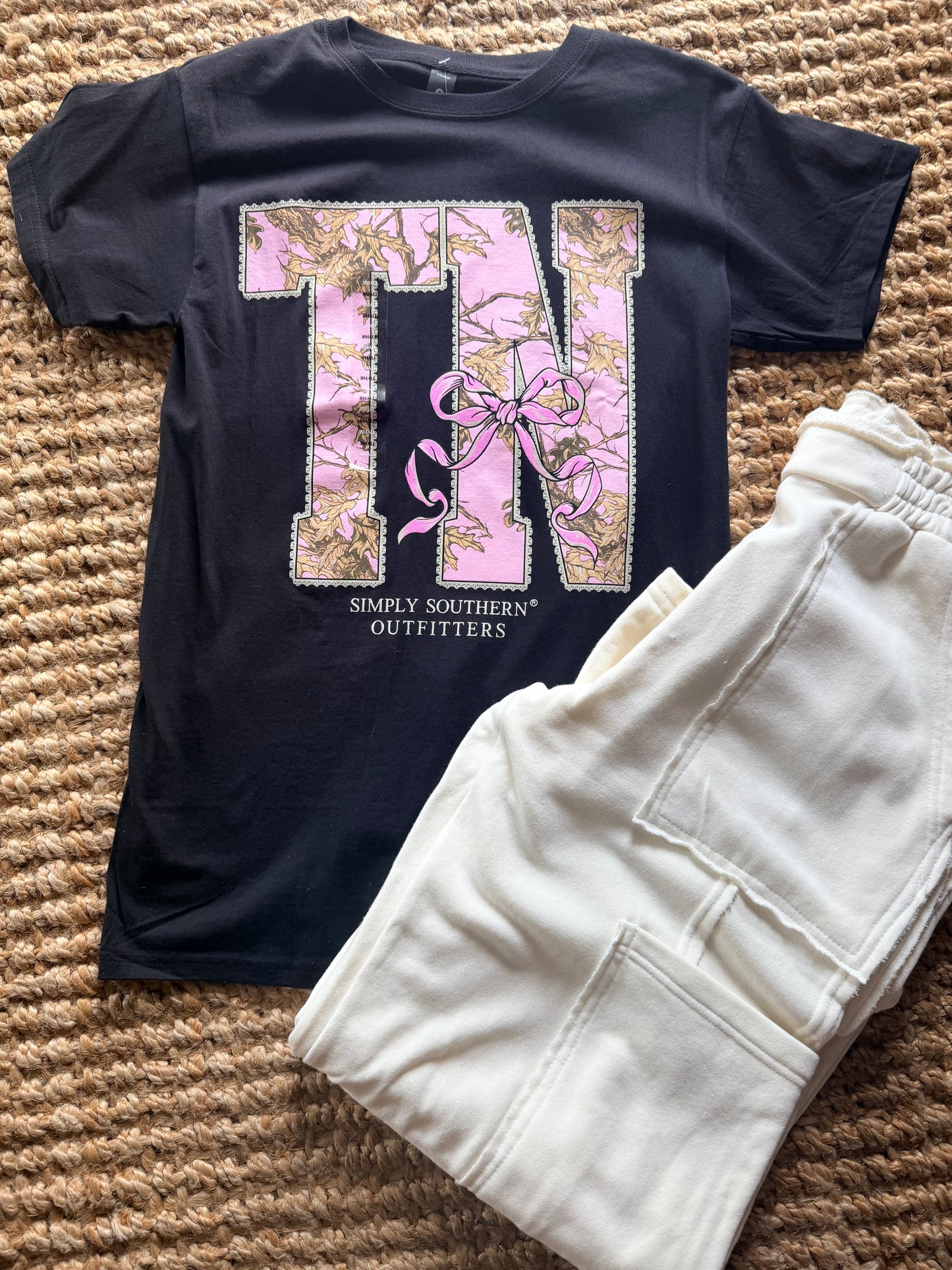 TN Pink Camo with Black Tee