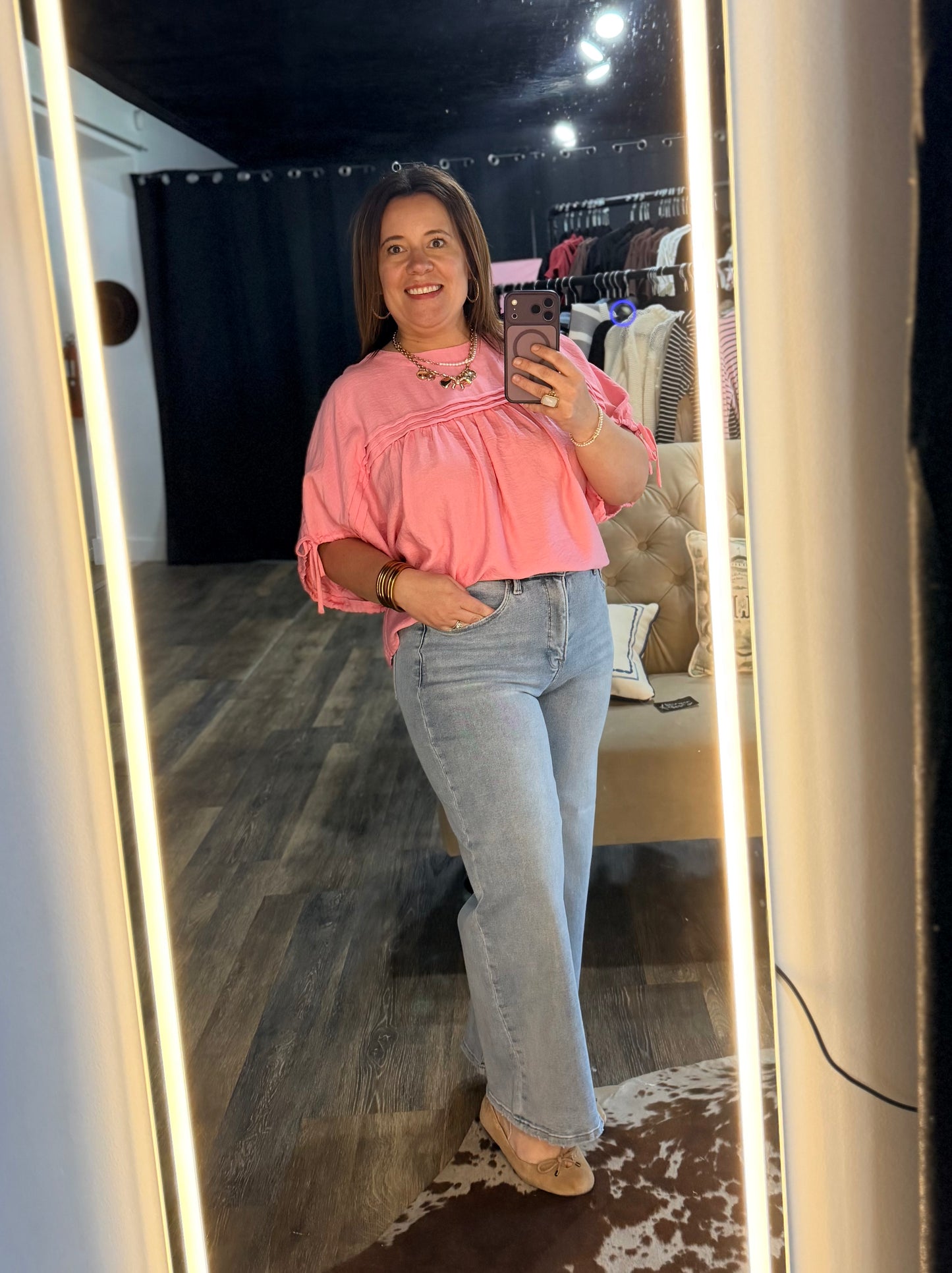 Elastic Band Crop Jean