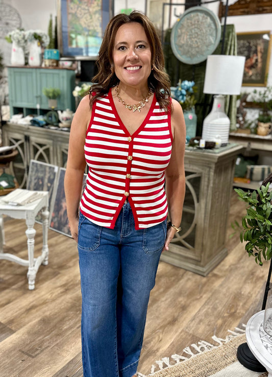 striped nautical tank top