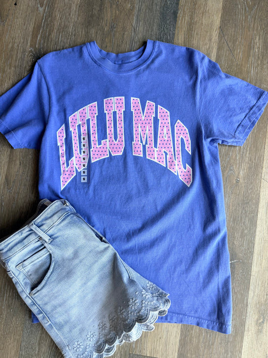 Lulu Mac Comfort Blu Flo/Polkadot Tee