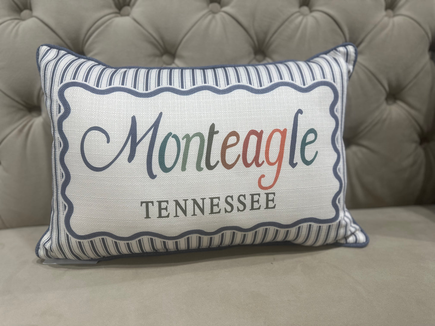 Ticking Script Monteagle Pillow