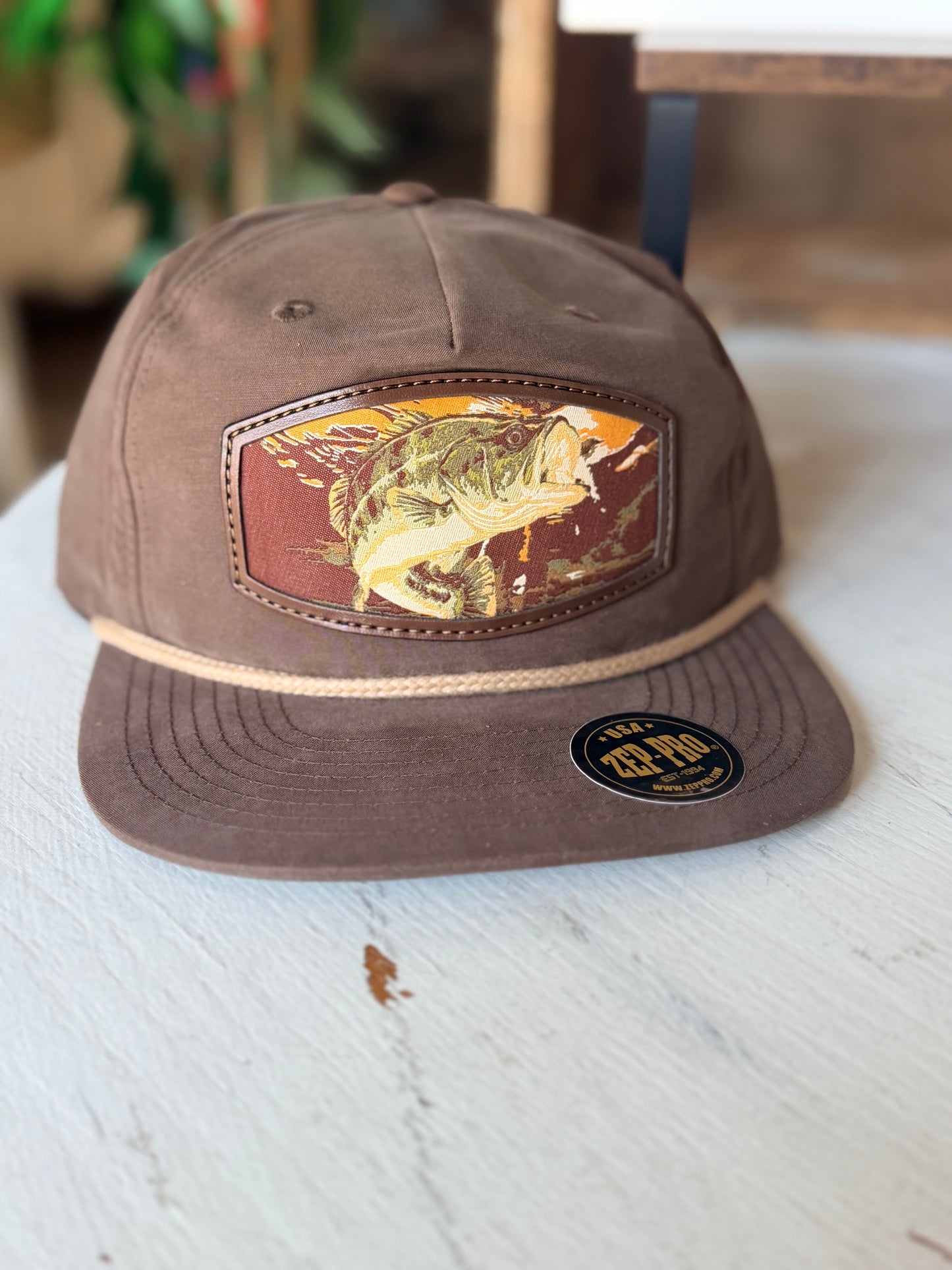 Men's Bass Patch Rope Cap