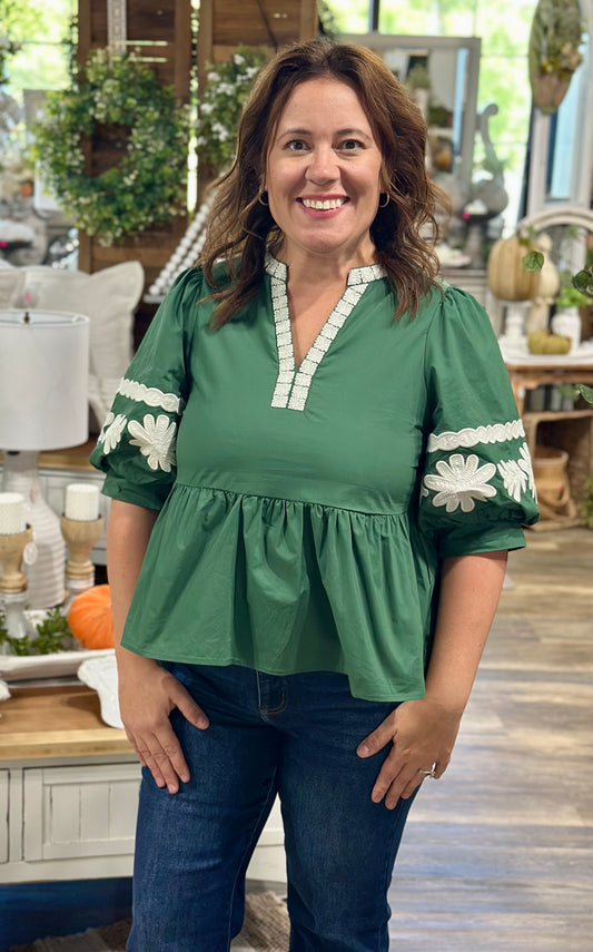 Woven Royalty Top