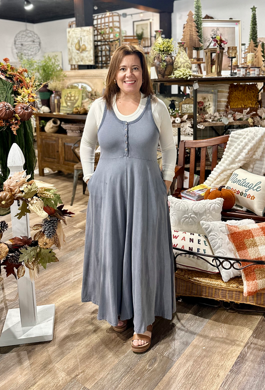 Mineral Wash Palazzo Jumpsuit