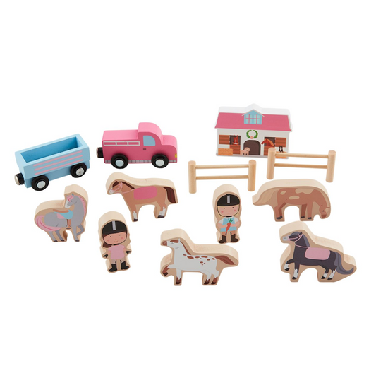 Horse Stable Toy Set