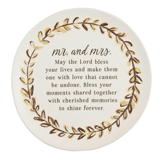 Mr. & Mrs. Blessing Plate