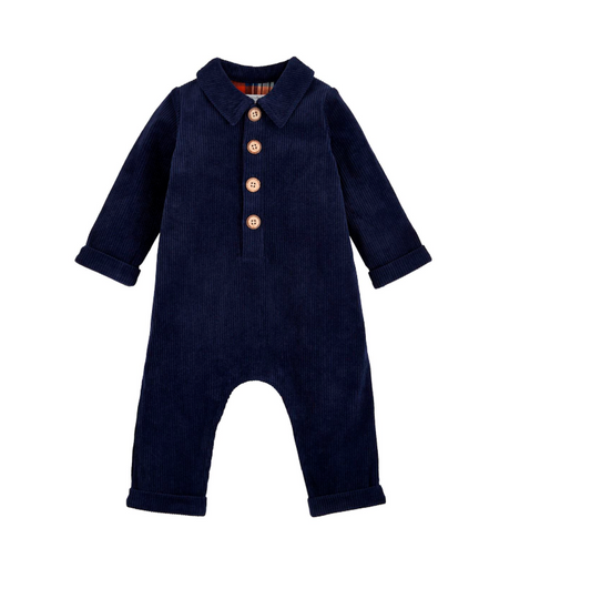 Babyt Navy Corduroy One-Piece