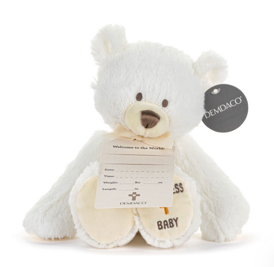 God Bless Baby Teddy Bear