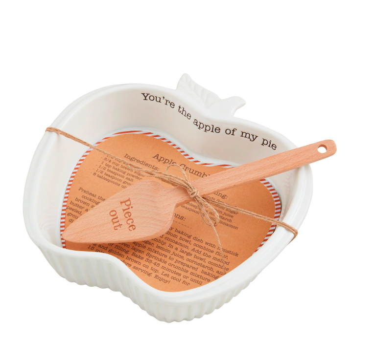 Apple Crumble Pie Recipe Baker Set