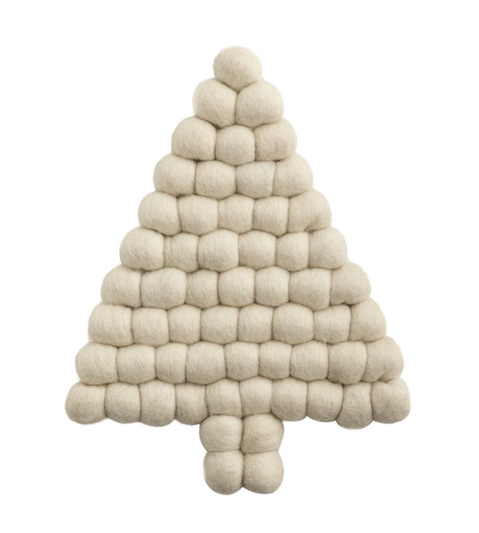 Tree Felted Prom Trivet