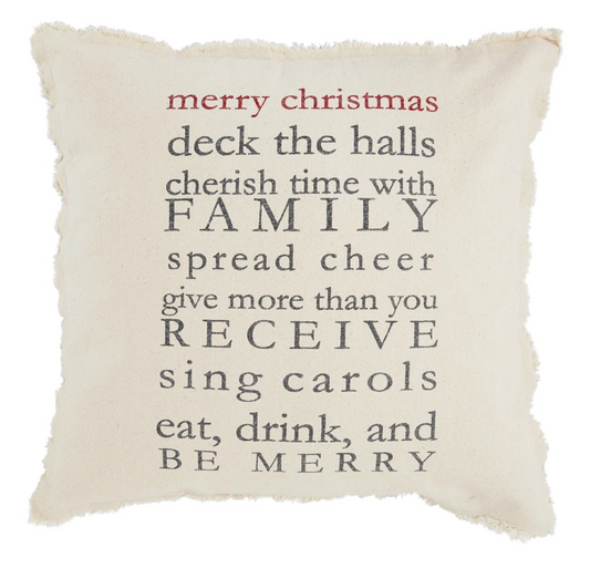 Christmas Rules Pillow