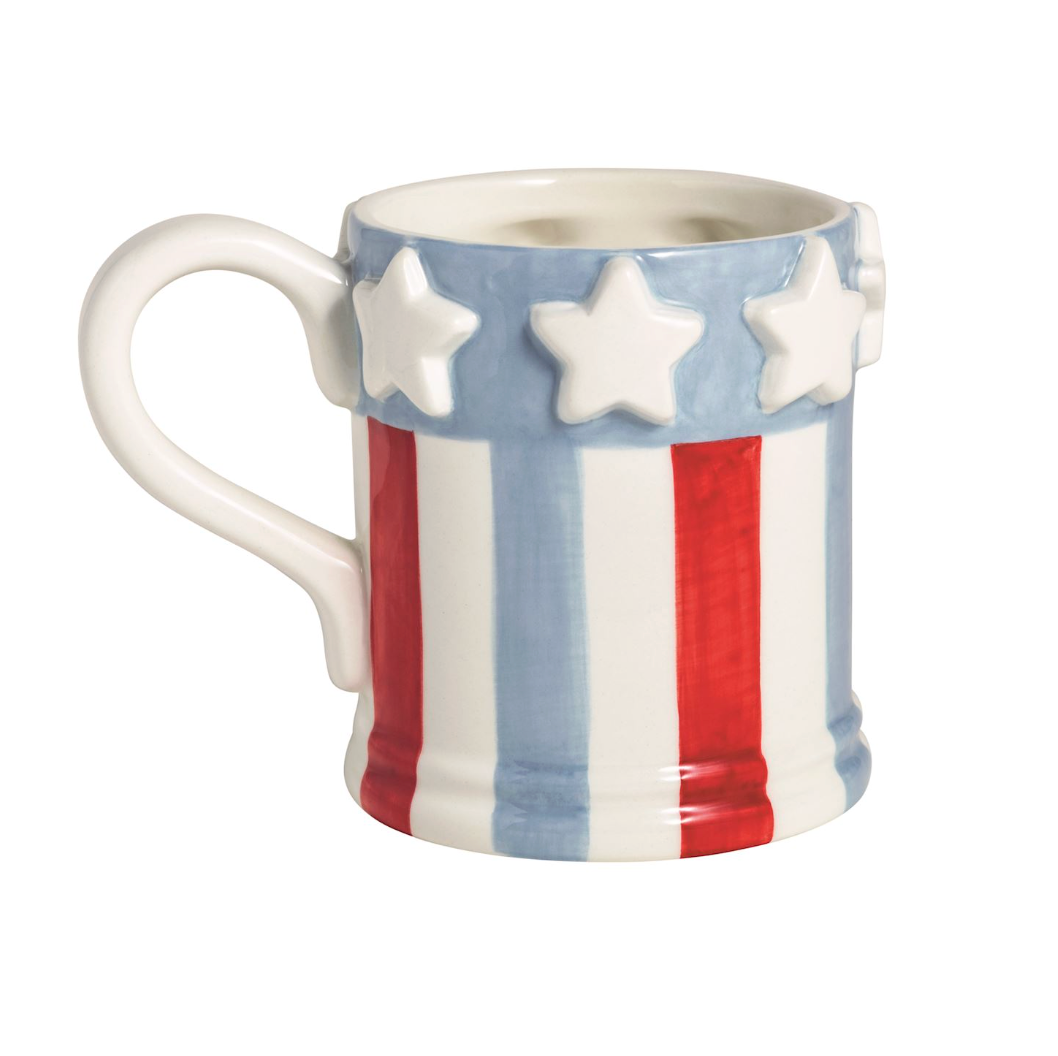 stars and stripes coffee mug