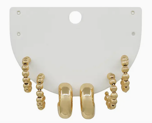Water Resistant Beaded Hoop Set