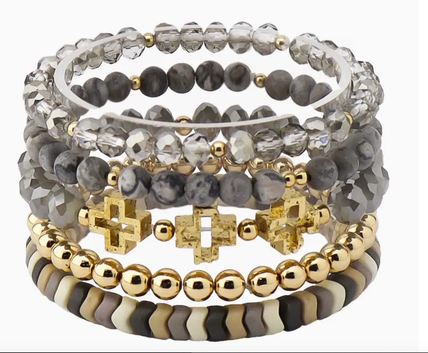 Stretch Cross Bracelet