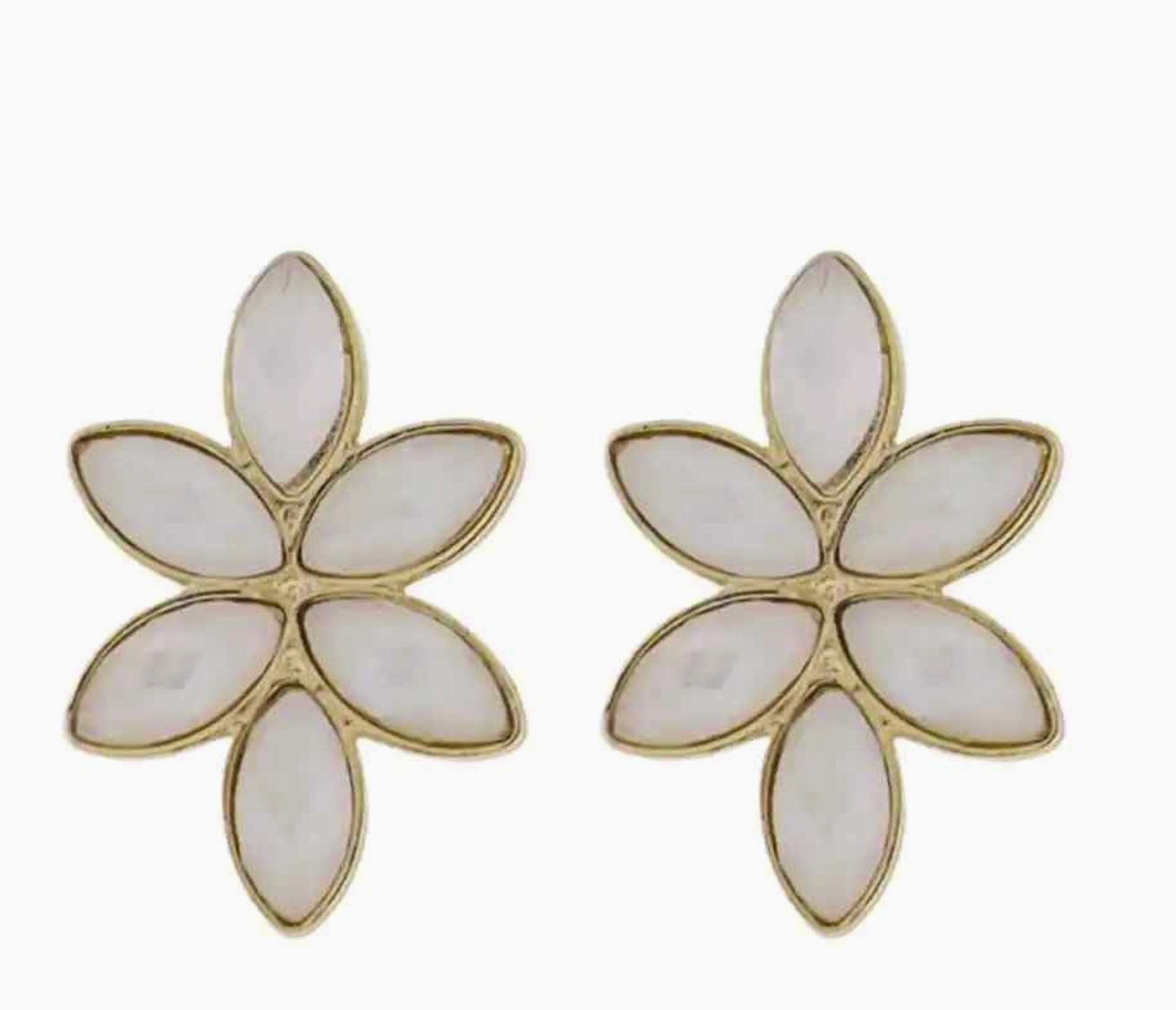 Opal Teardrop Cluster Earrings