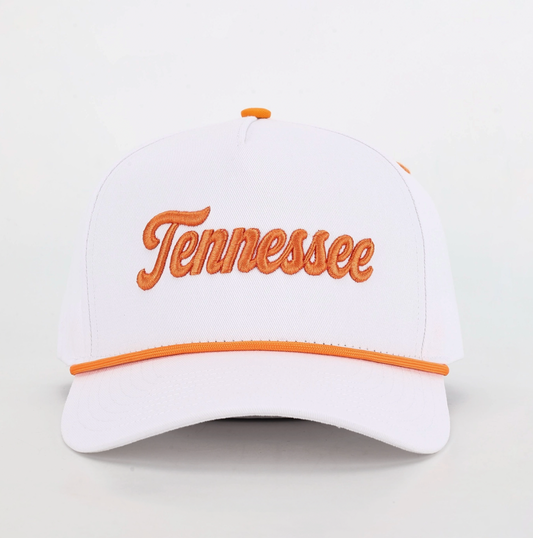 Tennessee White Script Stadium Hat