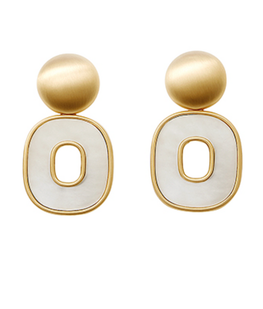 Mother of Pearl Dom Earring