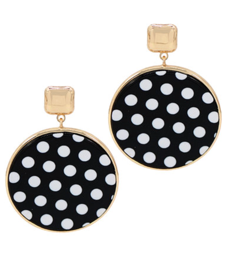 Polkadot Round Earrings