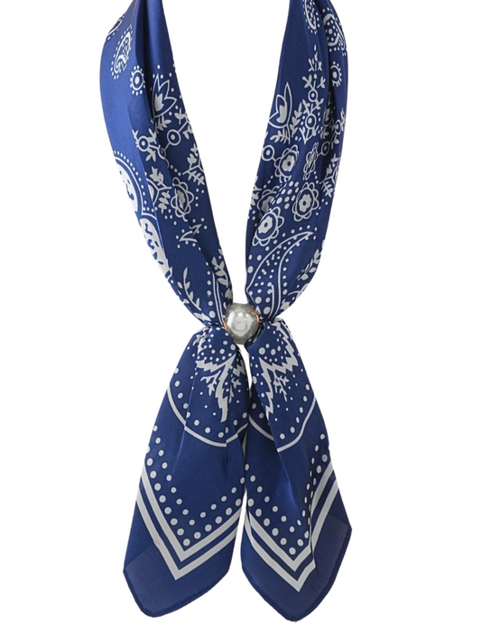 Pearl Paisley Scarf Necklace
