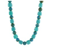 Marble Stone Cube & Ball Necklace