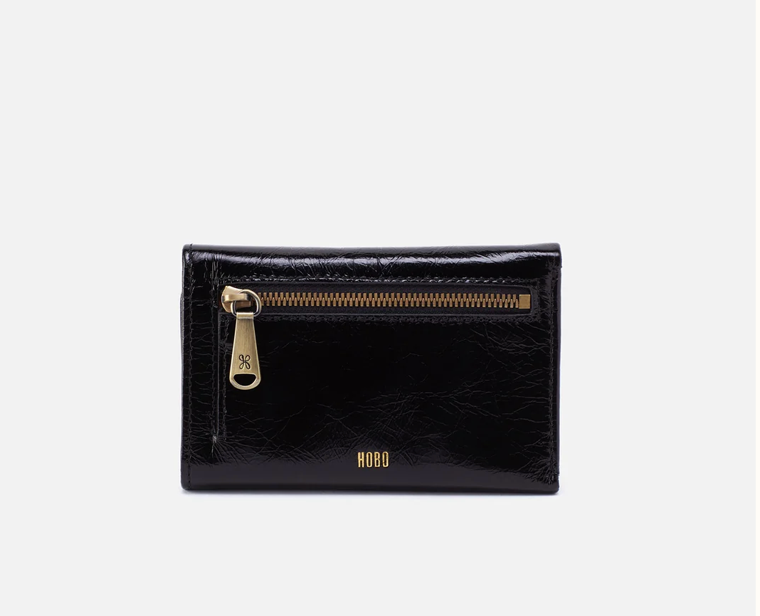Jill Trifold Wallet in Black by Hobo