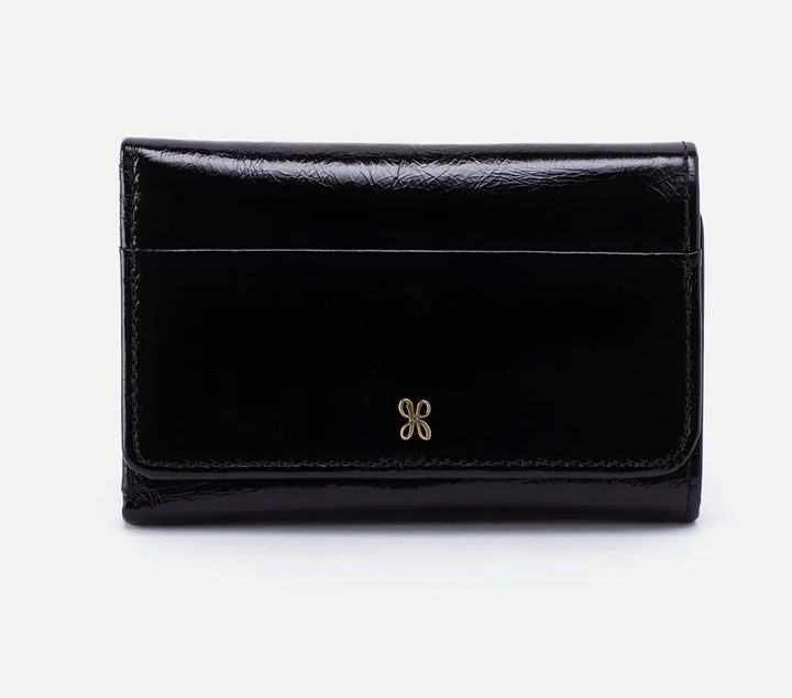 Jill Trifold Wallet in Black by Hobo